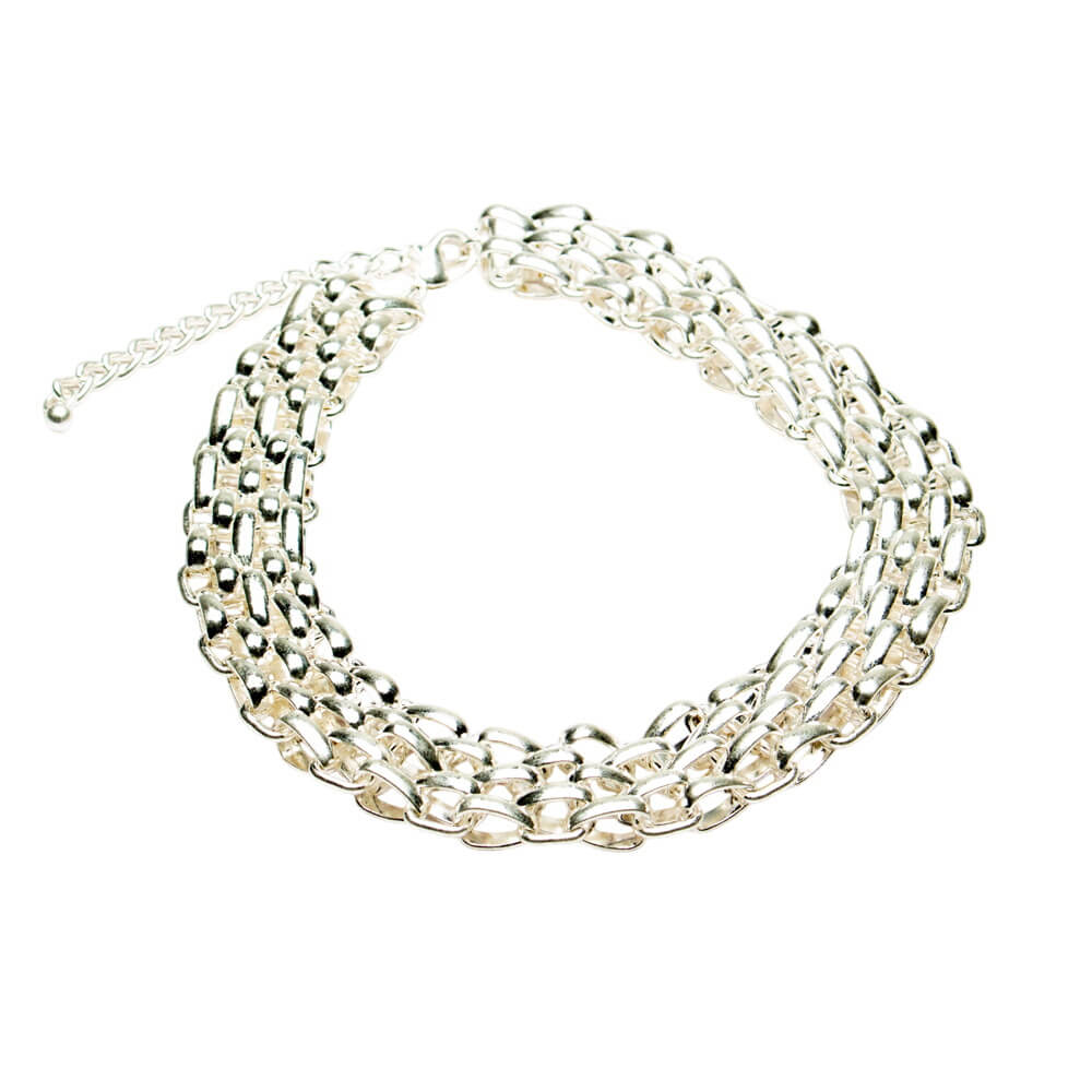 Eliza Gracious Mesh Link Short Necklace
